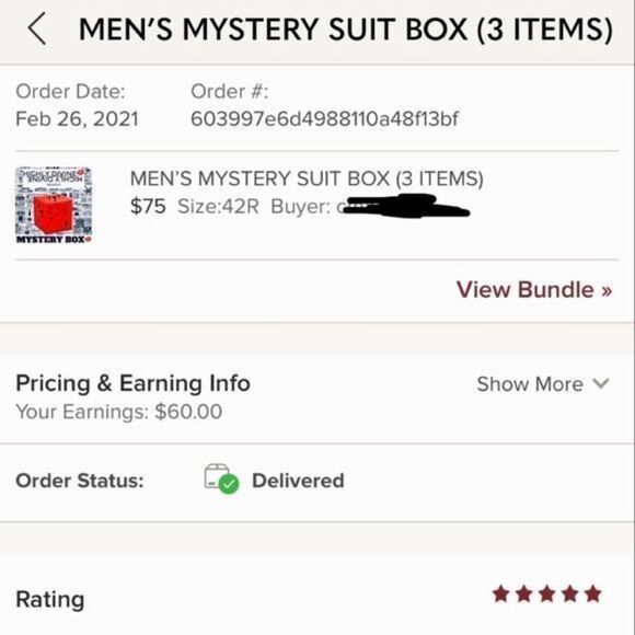 MEN’S MYSTERY SUIT BOX (3 ITEMS) - Picture 3 of 3